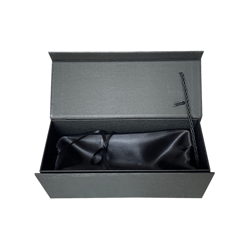 Cutii de vin cu logo personalizat de lux Cadou Cutie cadou din carton negru ambalaj cutii cadou sticle de vin