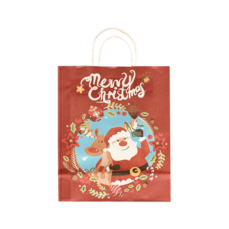 Comerț cu ridicata pentru ambalaje pentru petreceri, pungi personalizate pentru cadou de Crăciun cu desene animate