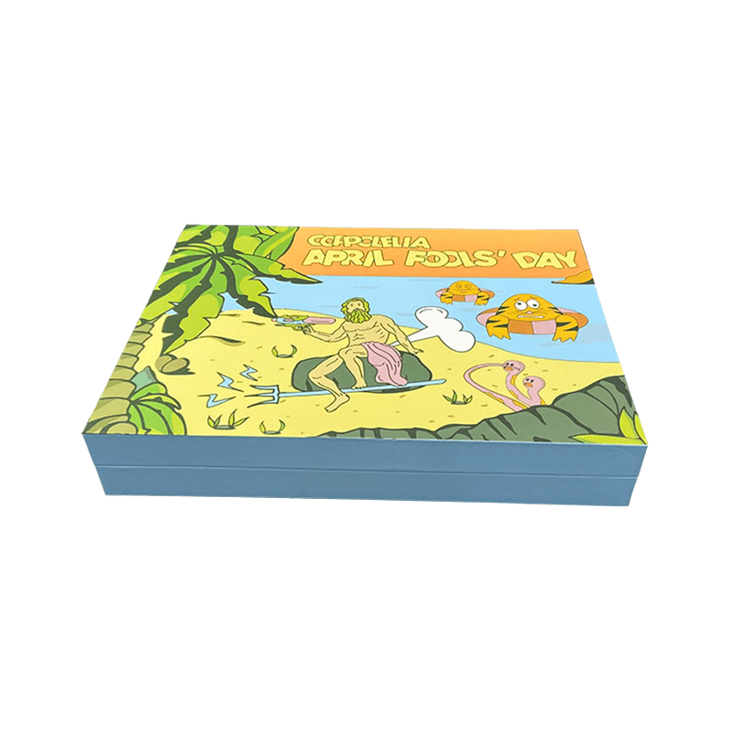 Cutie cadou cu cărți imprimate personalizate nou sosire Cutii cadou pentru îmbrăcăminte din carton cu desene animate pentru copii