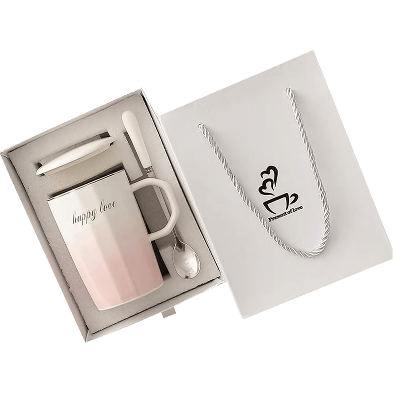 Set de căni de lux cu logo personalizat, cutie de hârtie ondulată, cutie de hârtie pentru ambalaj pentru ceașcă de cafea, cu inserție