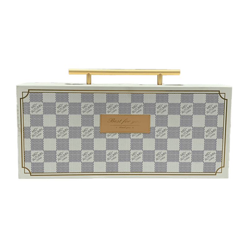 Cutie pentru tort de lună cu design nou Cutie cadou personalizată cutie de hârtie pentru desert pentru tort de lună cu mâner